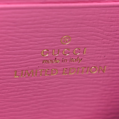 Gucci Calfskin Floral Print Mini Dionysus Chain Wallet Ivory Pink 7 of 11
