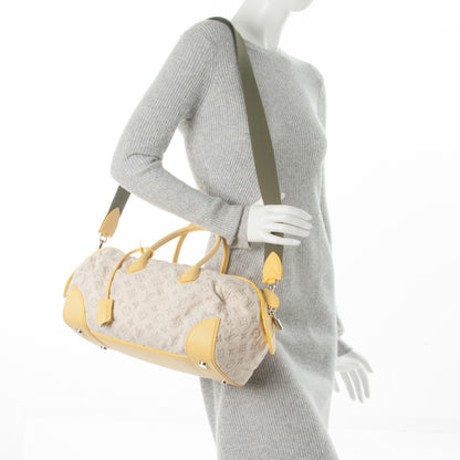 Louis Vuitton Monogram Denim Speedy Round Yellow 2 of 6