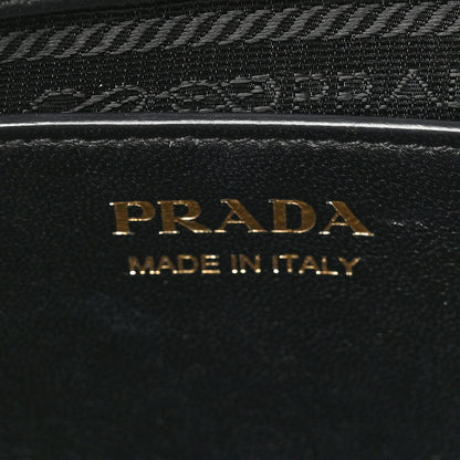 Prada Saffiano City Calfskin Medium Esplanade White Black 5 of 8