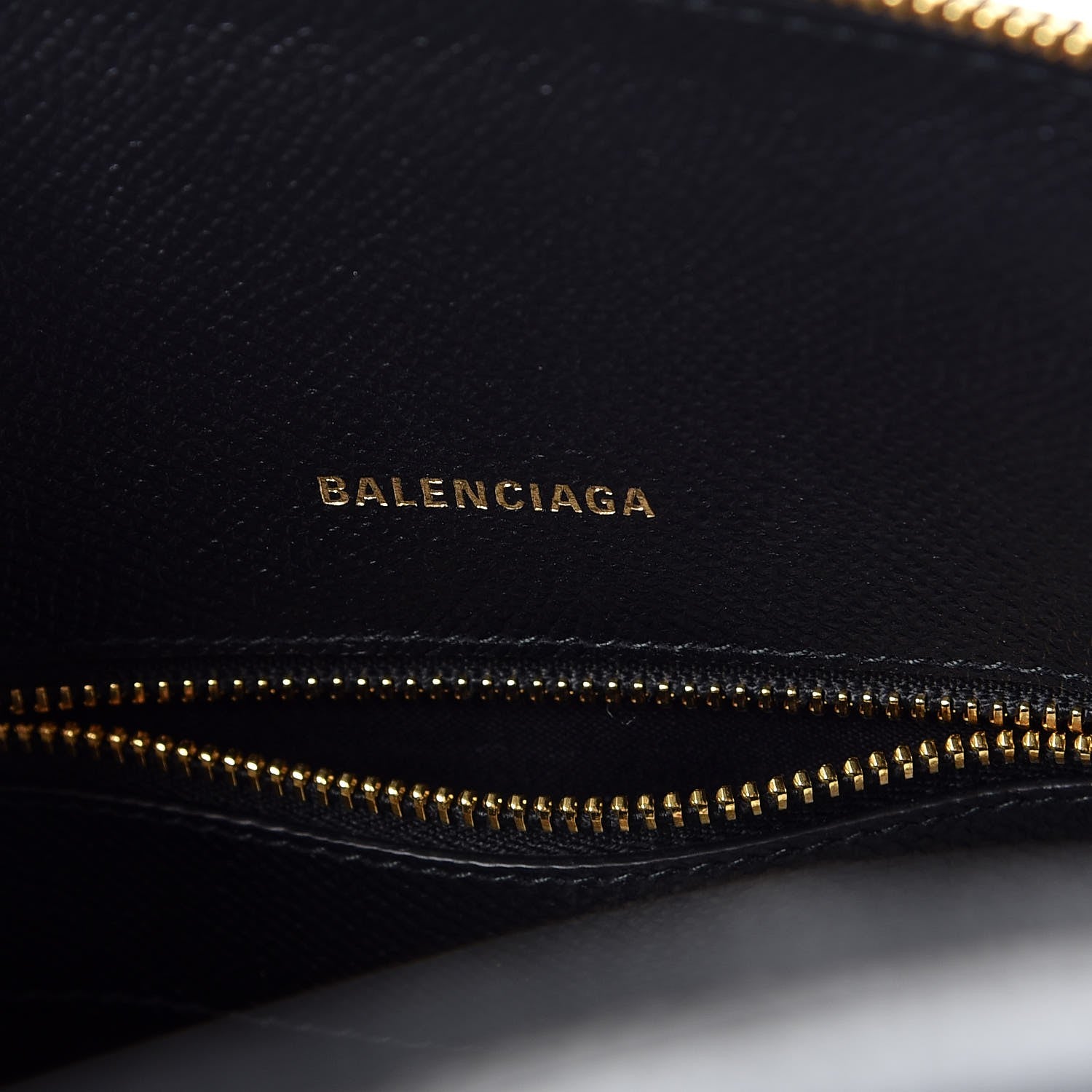 Balenciaga Signature Grained Calfskin Logo S Ville Top Handle Bag Black 6 of 7
