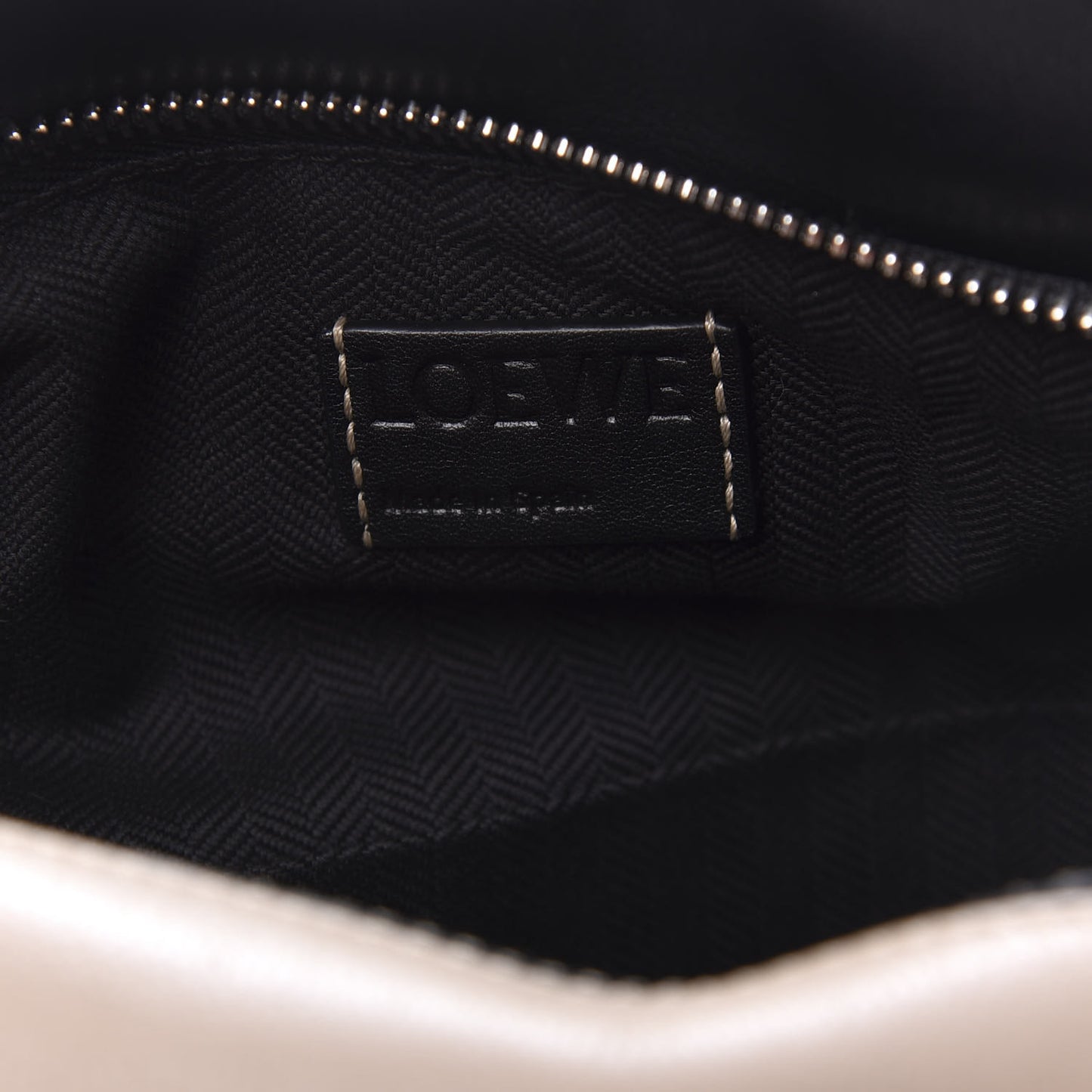 Calfskin Small Puzzle Bag Black Taupe