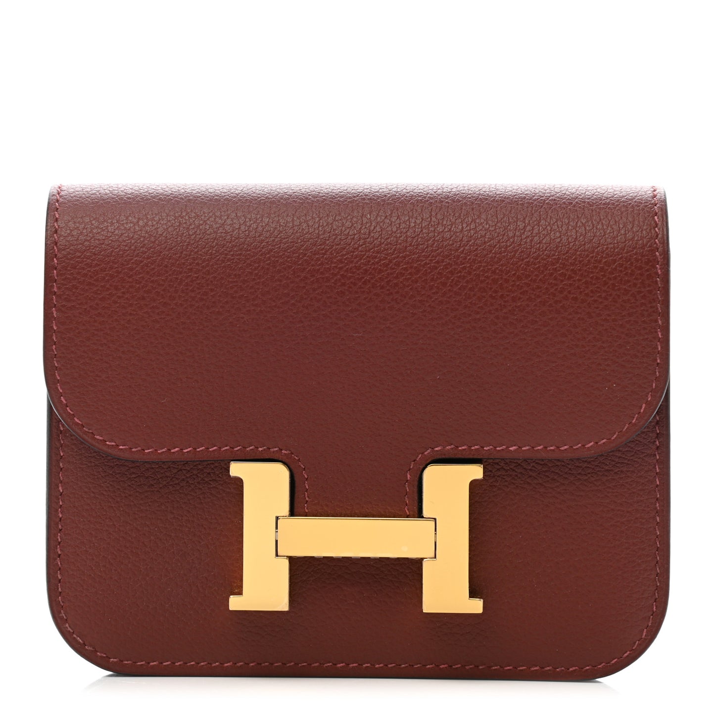 Evercolor Constance Slim Wallet Rouge H
