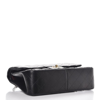 Chanel Lambskin Quilted Jumbo Double Flap Black 5 of 8