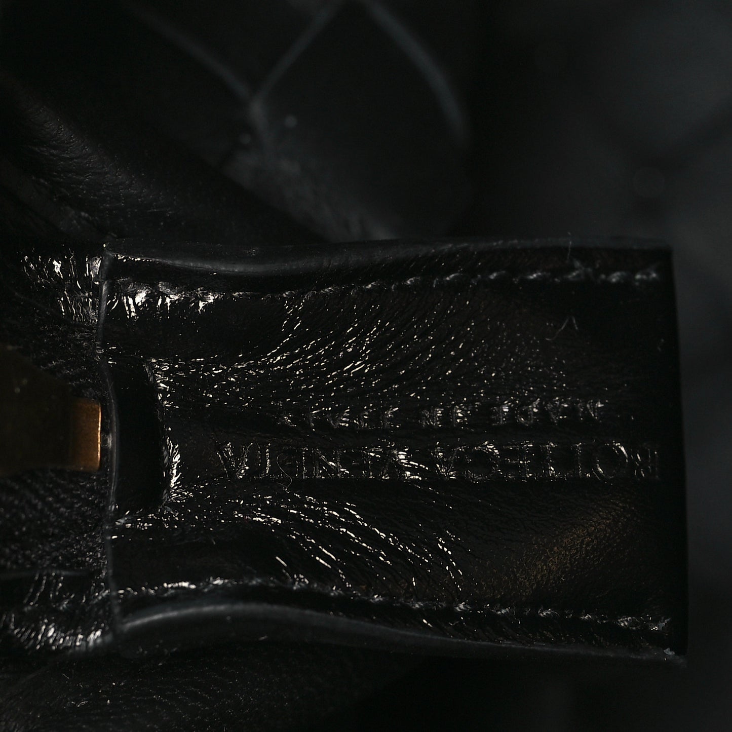 Nappa Intrecciato Metallic Knot Mini Loop Camera Bag Black