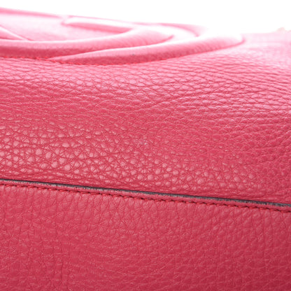 Gucci Pebbled Calfskin Medium Soho Chain Shoulder Bag Pink 17 of 18