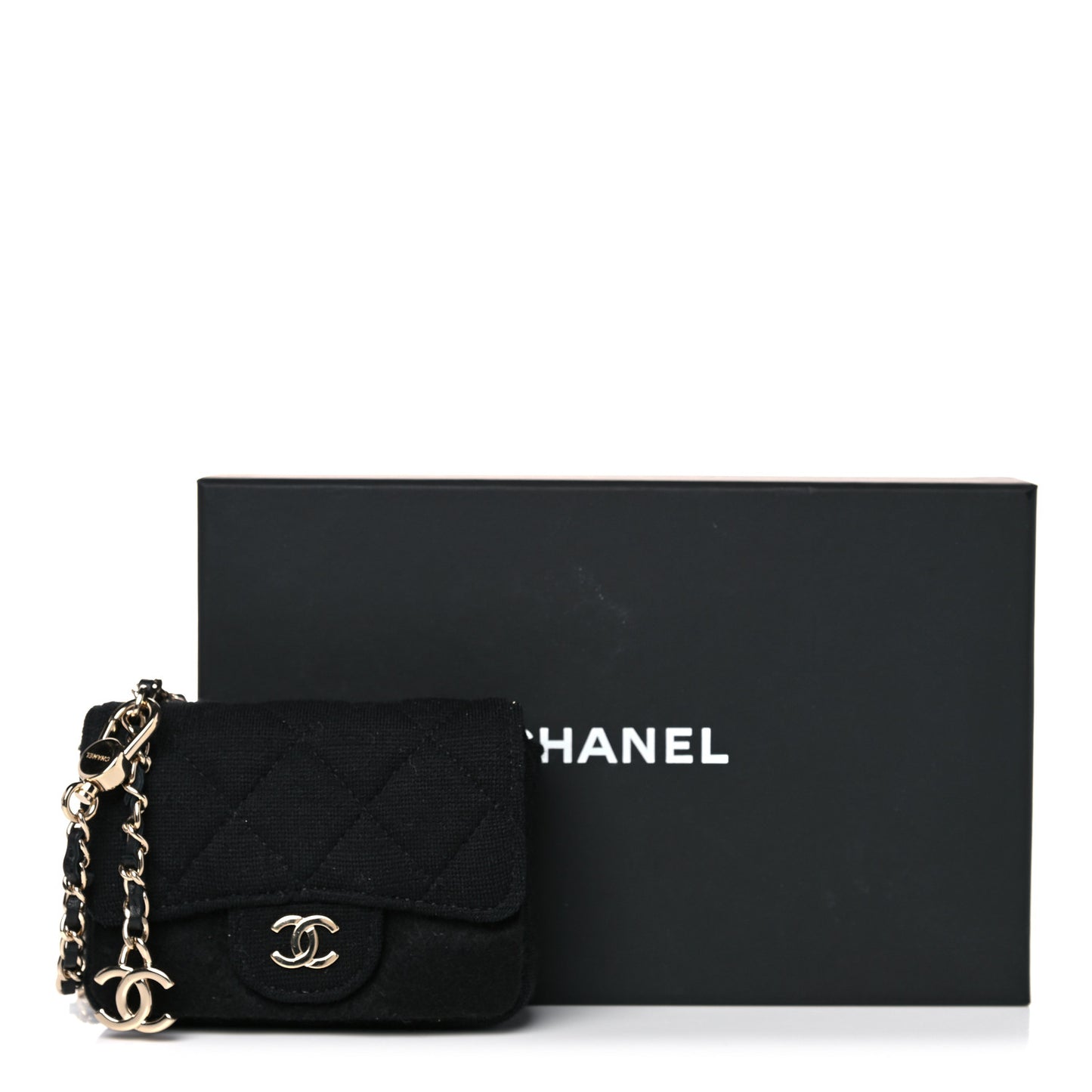 Jersey Quilted Belt Bag Black