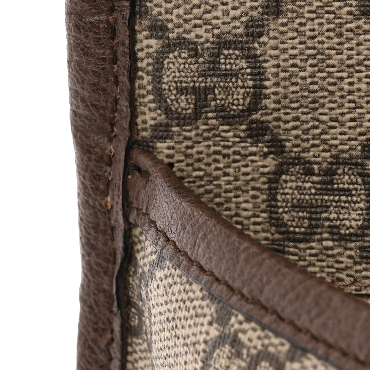 GG Supreme Monogram Neo Vintage Web Belt Bag Brown