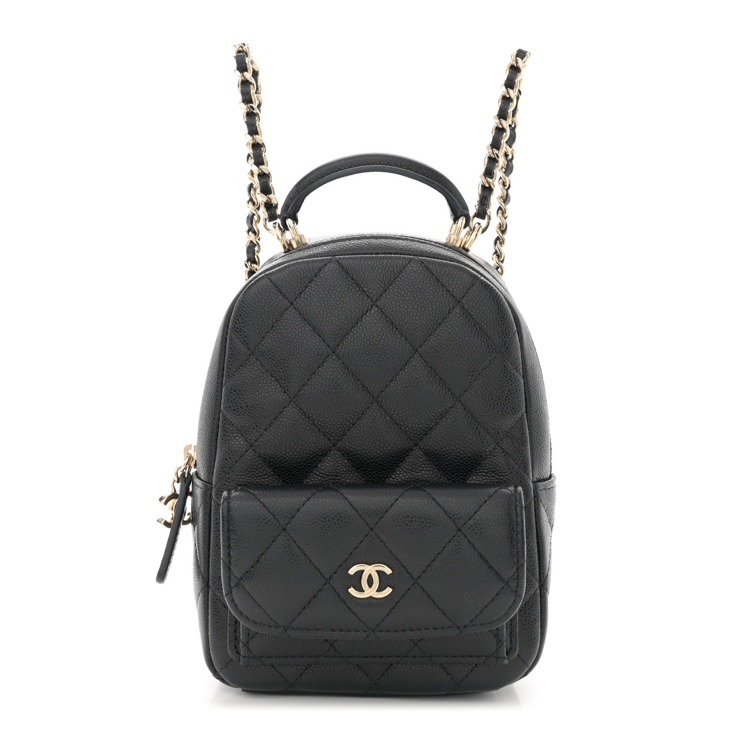 Chanel Caviar Quilted CC Mini Classic Backpack Black 1 of 10