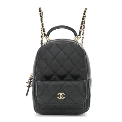 Chanel Caviar Quilted CC Mini Classic Backpack Black 1 of 10