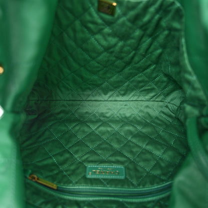 Chanel Shiny Calfskin Quilted Small Chanel 22 Green 6 of 14