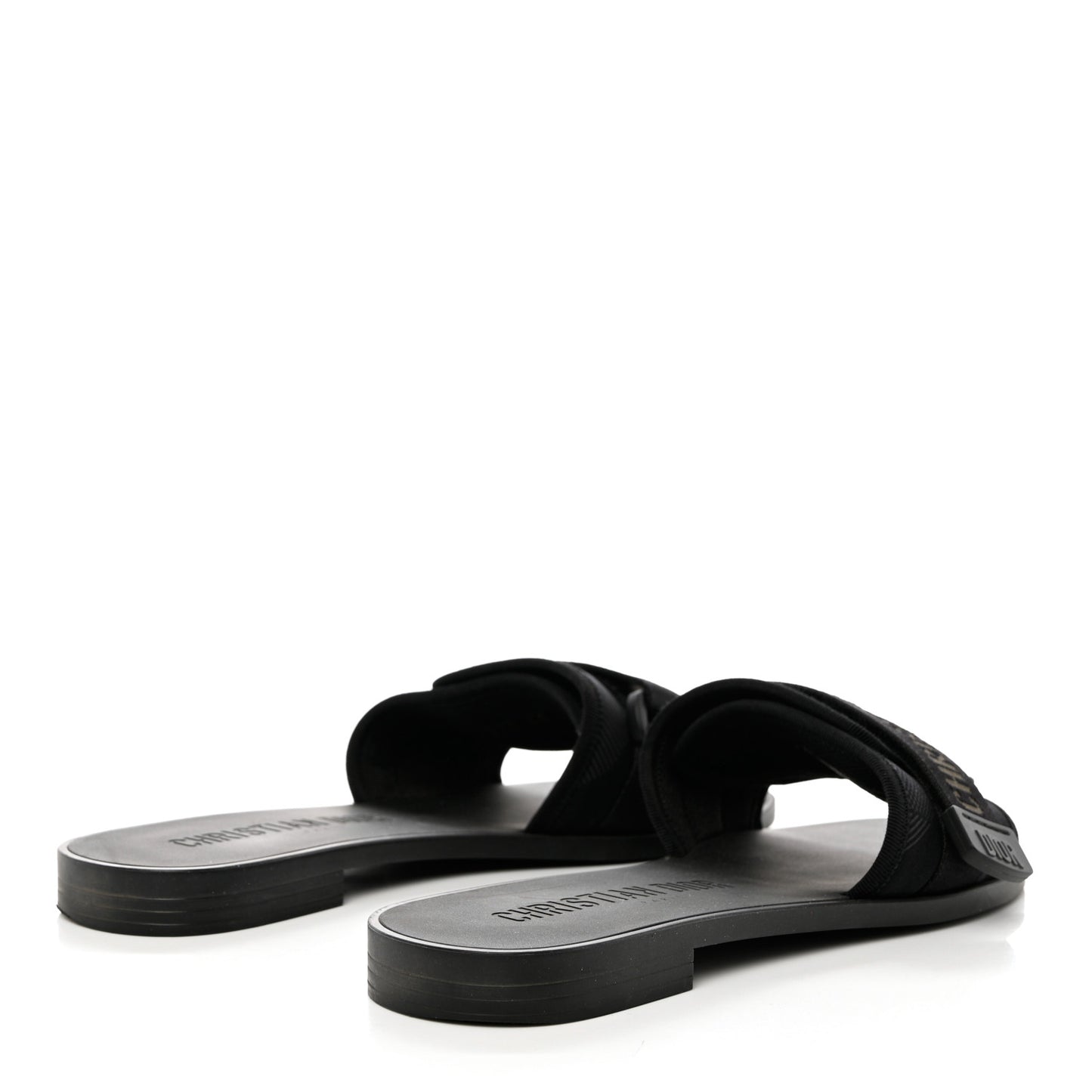 Technical Stretch Fabric Camouflage Dio(r)evolution Slide Sandals 40 Black Military