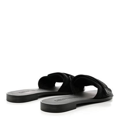 Christian Dior Technical Stretch Fabric Camouflage Dio(r)evolution Slide Sandals 40 Black Military 4 of 9