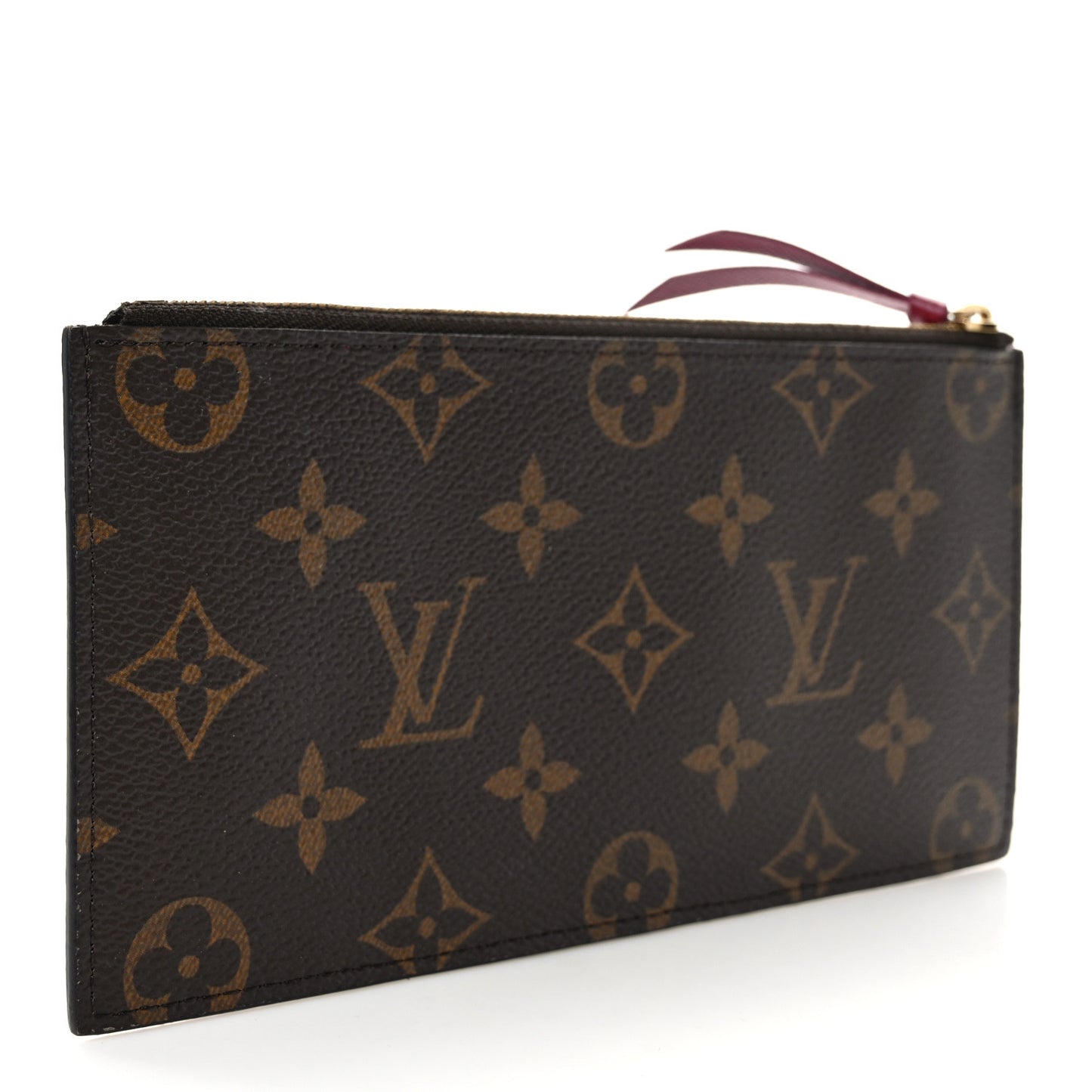 Monogram Felicie Chain Wallet Zippered Insert Fuchsia