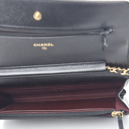 Chanel Caviar Quilted Wallet On Chain WOC Black 5 of 11