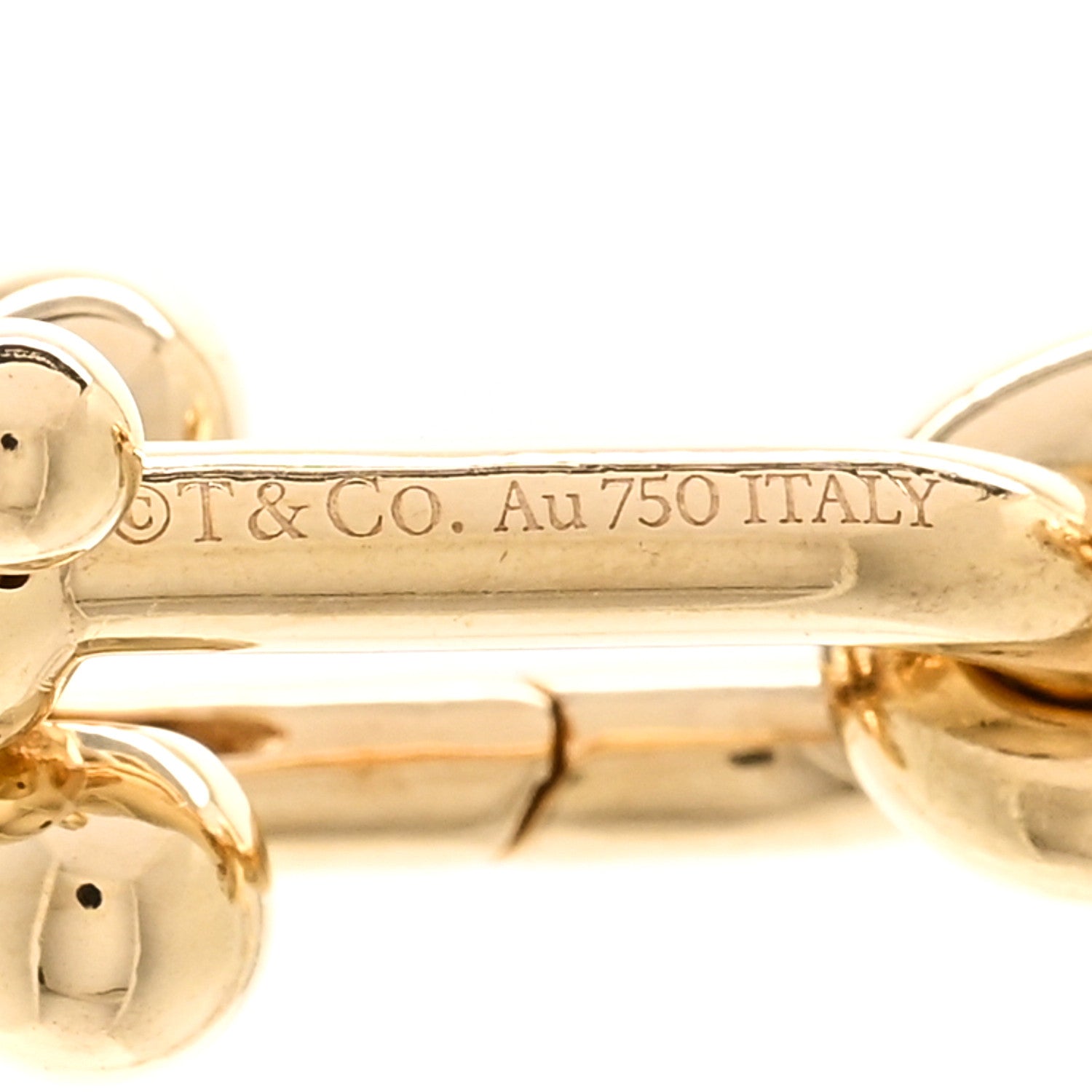 Tiffany 18K Yellow Gold Medium HardWear Link Necklace 5 of 6