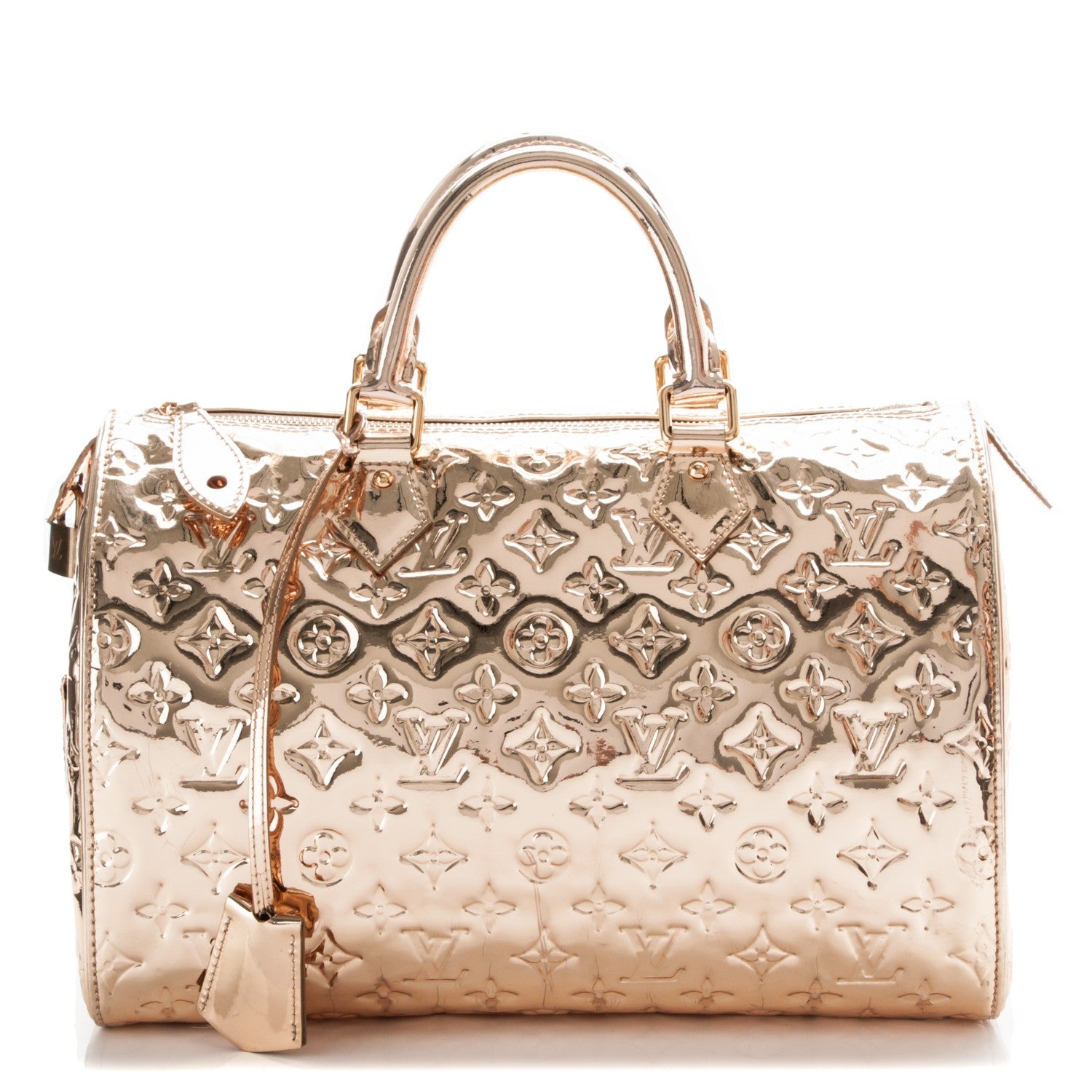 Louis Vuitton Monogram Miroir Speedy 30 Gold 1 of 7