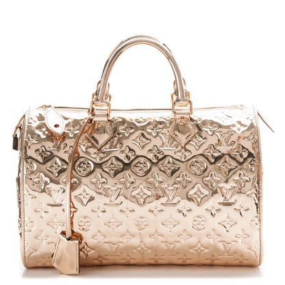 Louis Vuitton Monogram Miroir Speedy 30 Gold 1 of 7