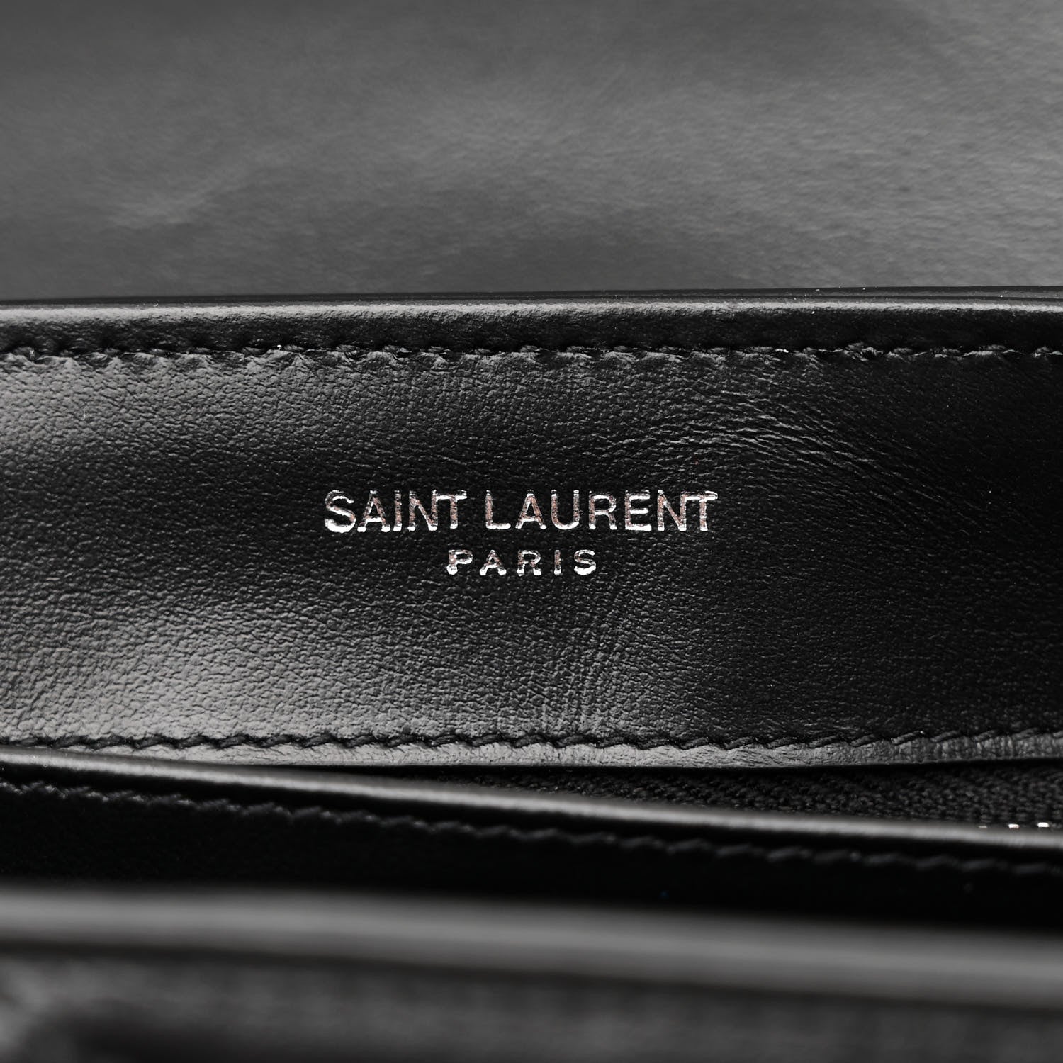 Saint Laurent Calfskin Y Quilted Monogram Toy Loulou Crossbody Bag Black 6 of 11