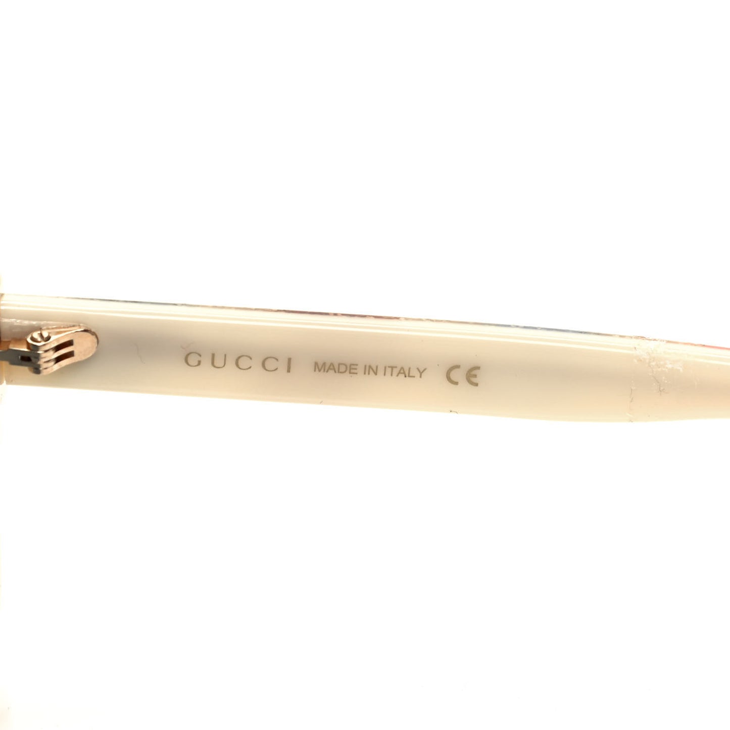 Square Frame Stripe Glitter GG0328S Sunglasses Ivory Multicolor