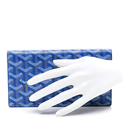 Goyard Goyardine Richelieu Wallet Sky Blue 2 of 9