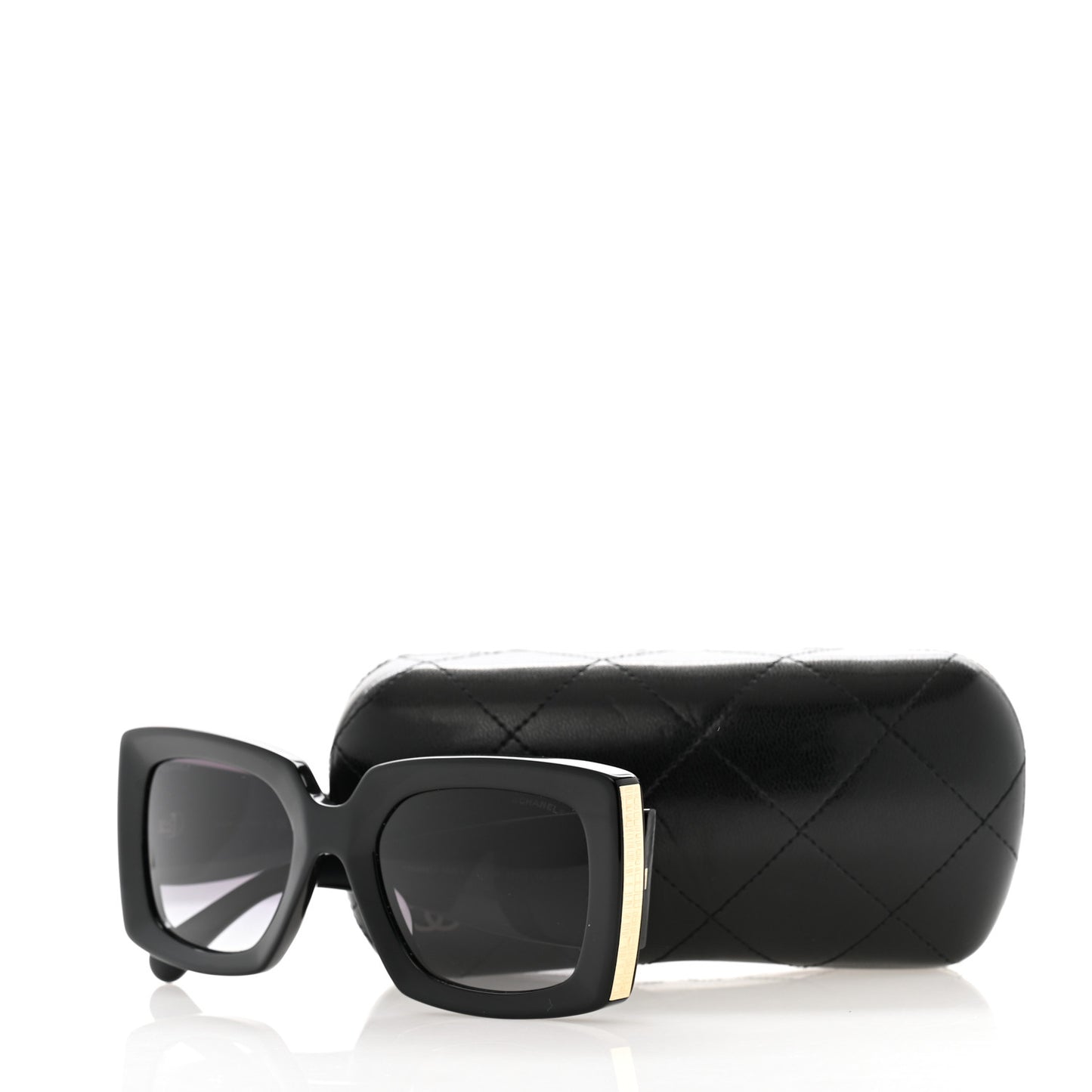 Acetate Rectangle Sunglasses 5435 Black