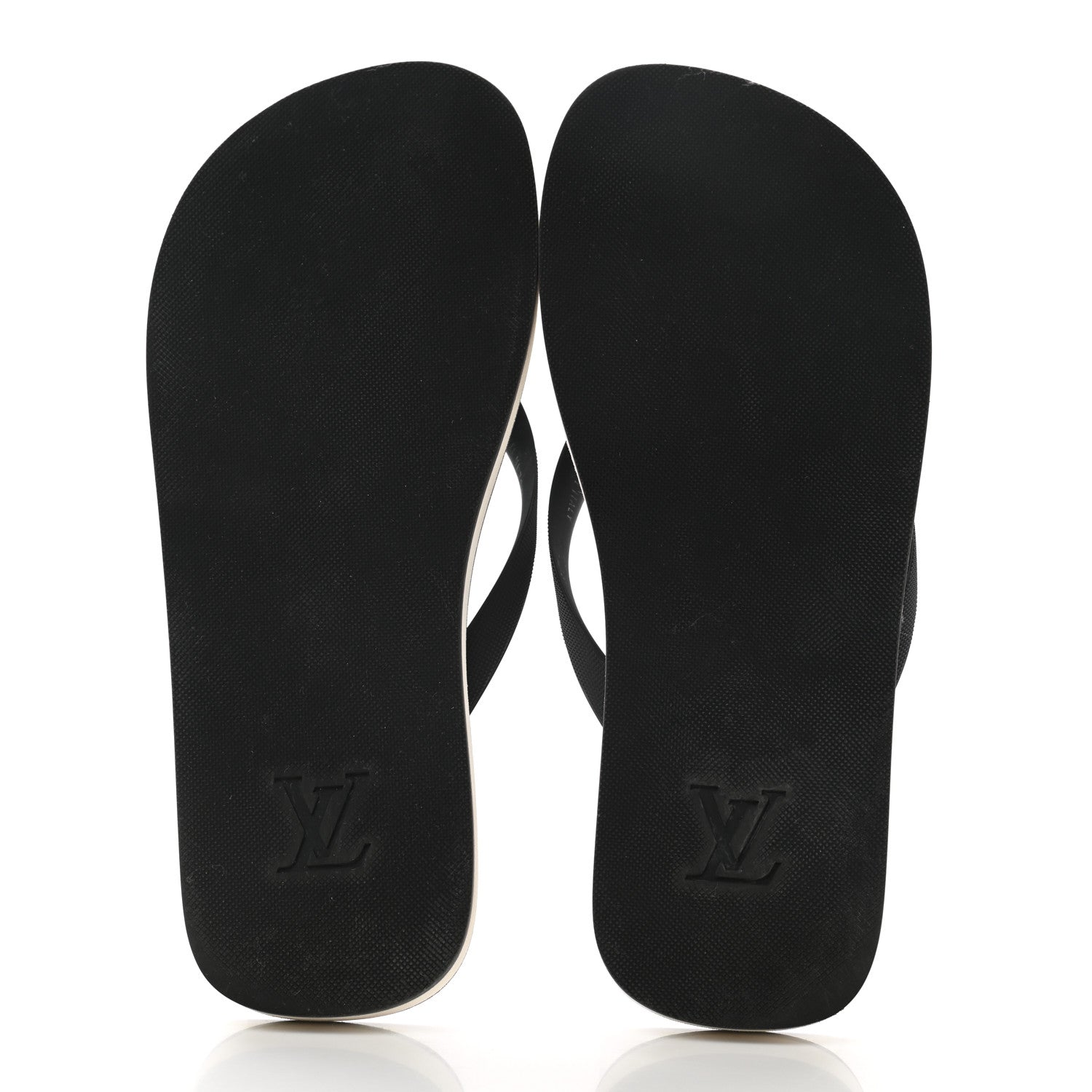 Louis Vuitton Rubber Mens Molitor Thong Sandals 6 Black 5 of 10
