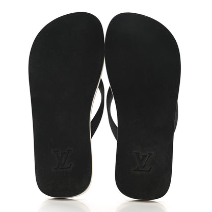 Louis Vuitton Rubber Mens Molitor Thong Sandals 6 Black 5 of 10