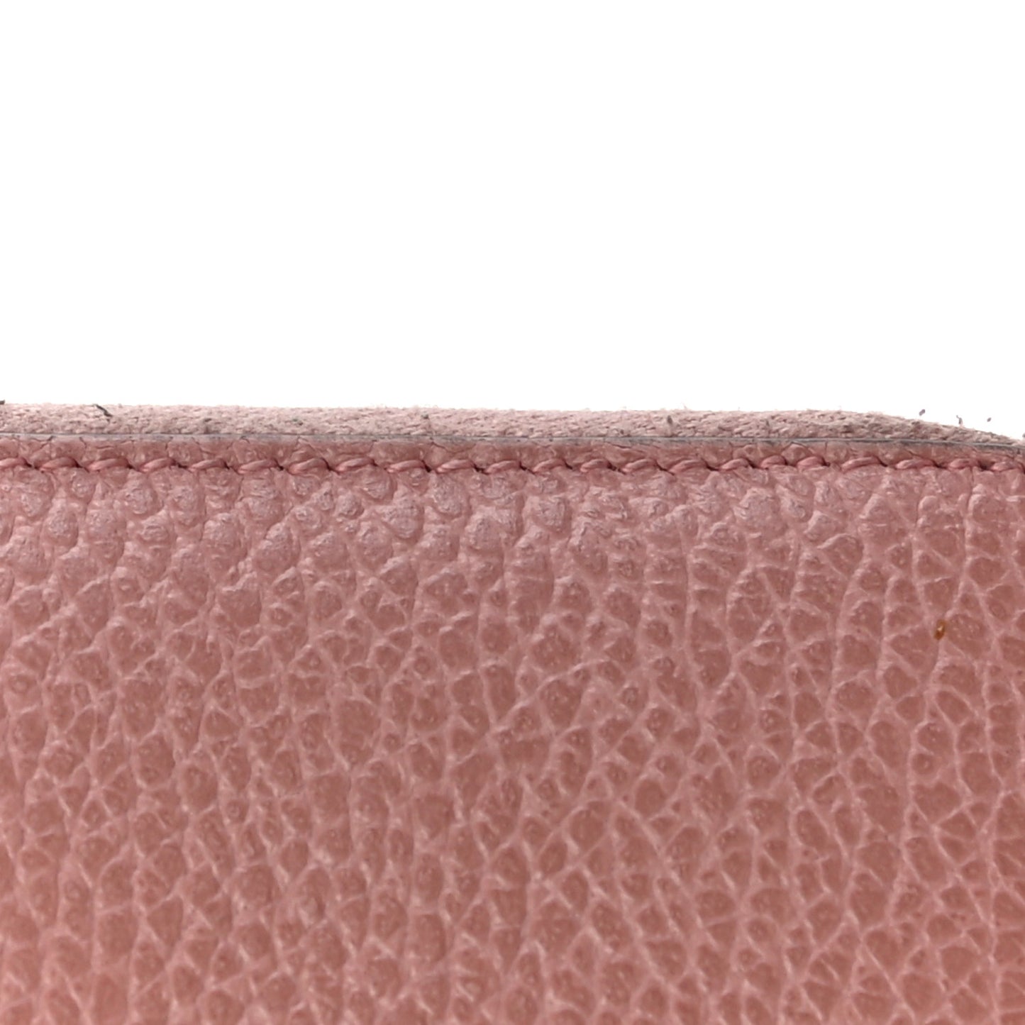Dollar Calfskin Medium GG Zip Around Wallet Soft Pink