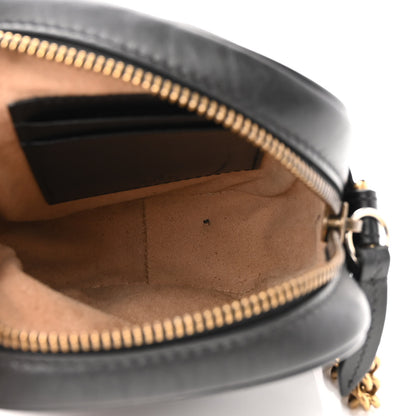 Gucci Calfskin Matelasse Mini GG Marmont Crossbody Bag Black 5 of 11