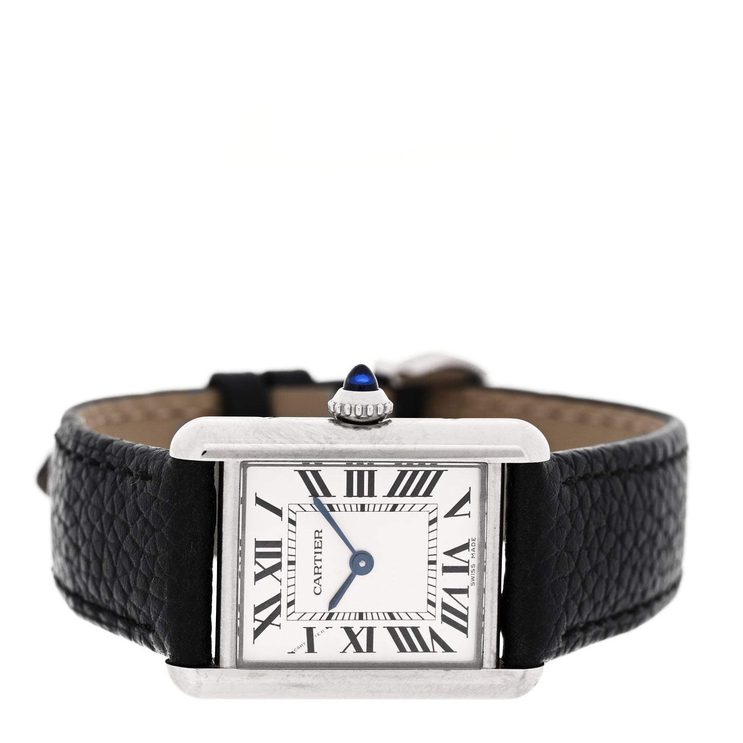 Stainless Steel Calfskin 22mm Must de Cartier Tank Quartz Watch