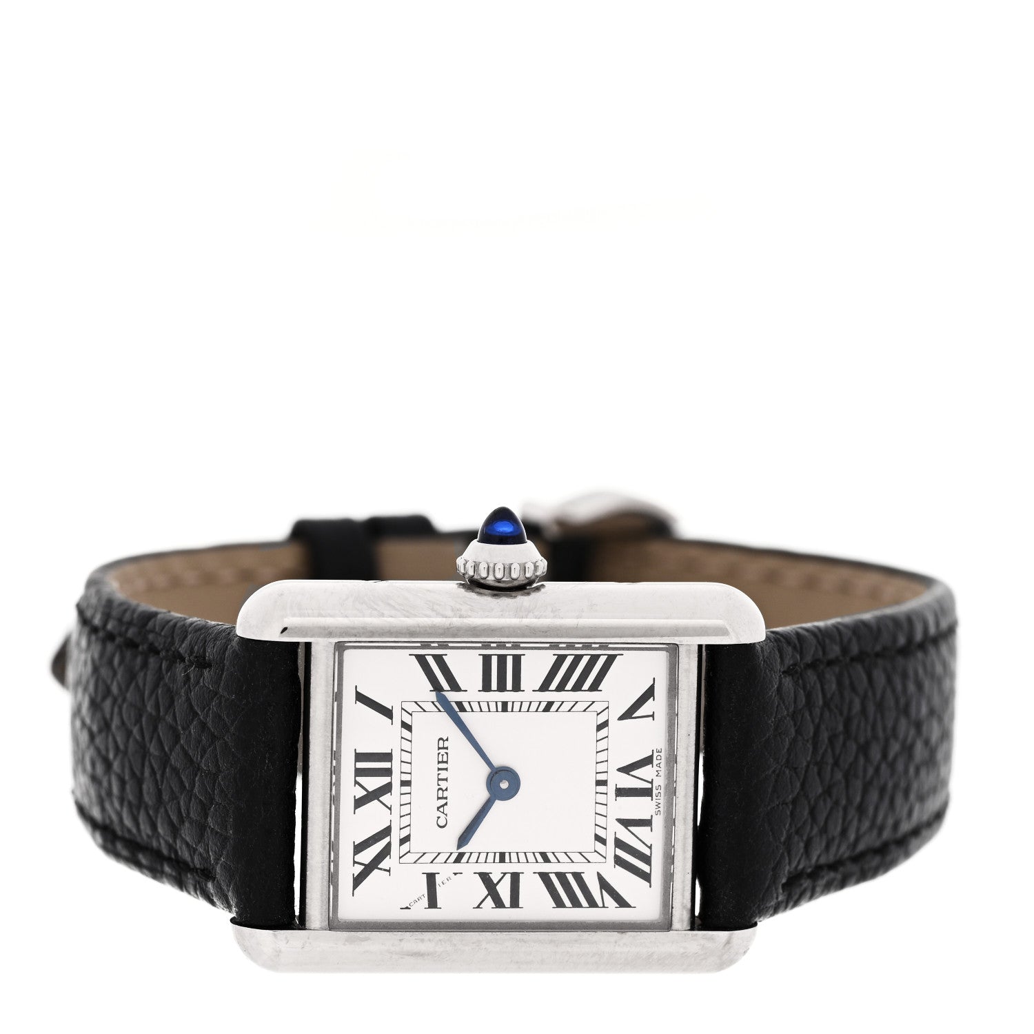 Cartier Stainless Steel Calfskin 22mm Must de Cartier Tank Quartz Watch 2 of 5