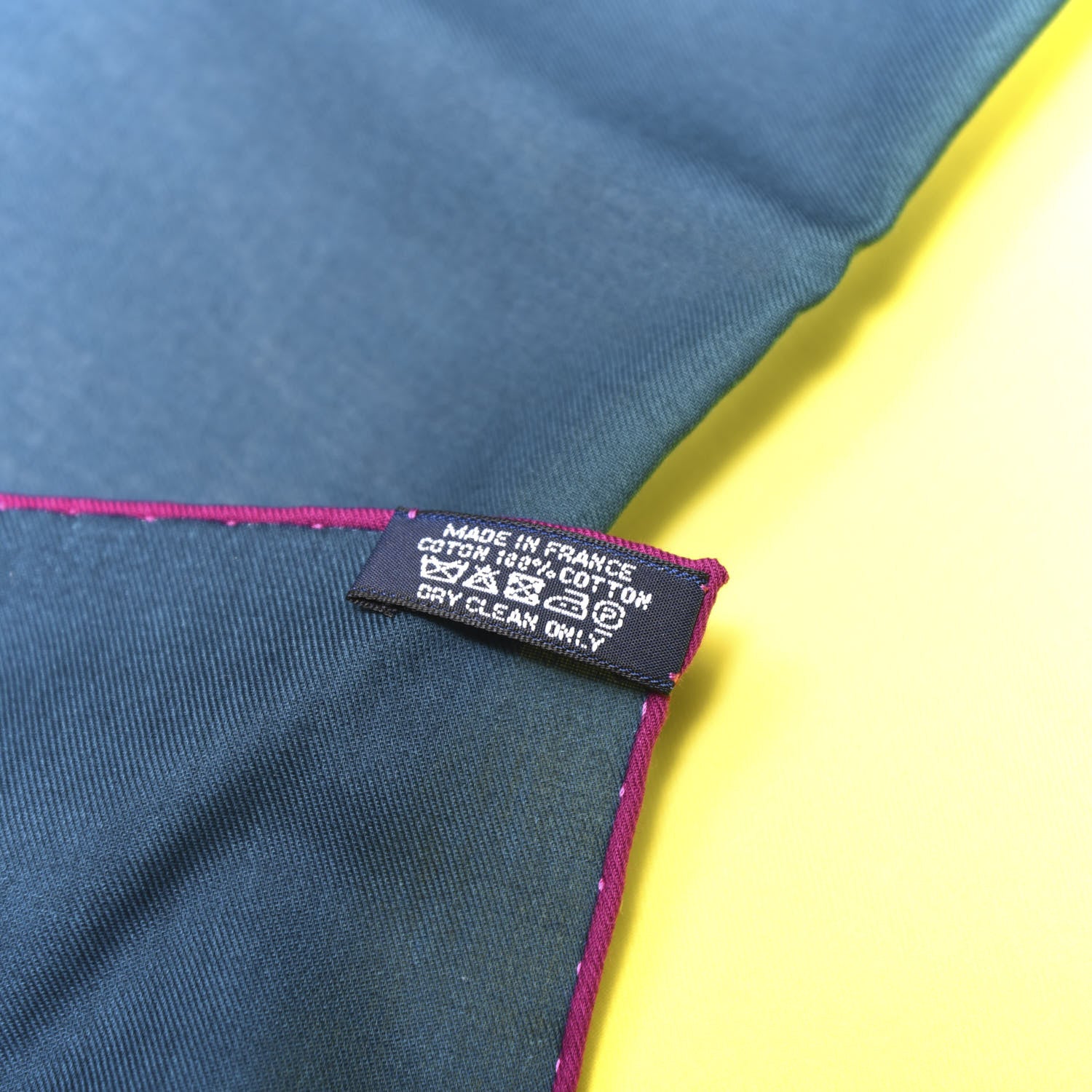 Hermes Cotton Scarf Colvert Lime 3 of 3