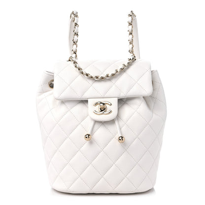 Chanel Caviar Quilted Mini Urban Spirit Backpack White 1 of 9
