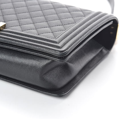 Chanel Caviar Quilted New Medium Boy Flap Black 9 of 12