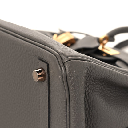 Hermes Togo Birkin 25 Etain 10 of 16