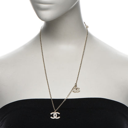 Chanel Crystal CC Necklace Gold 2 of 5