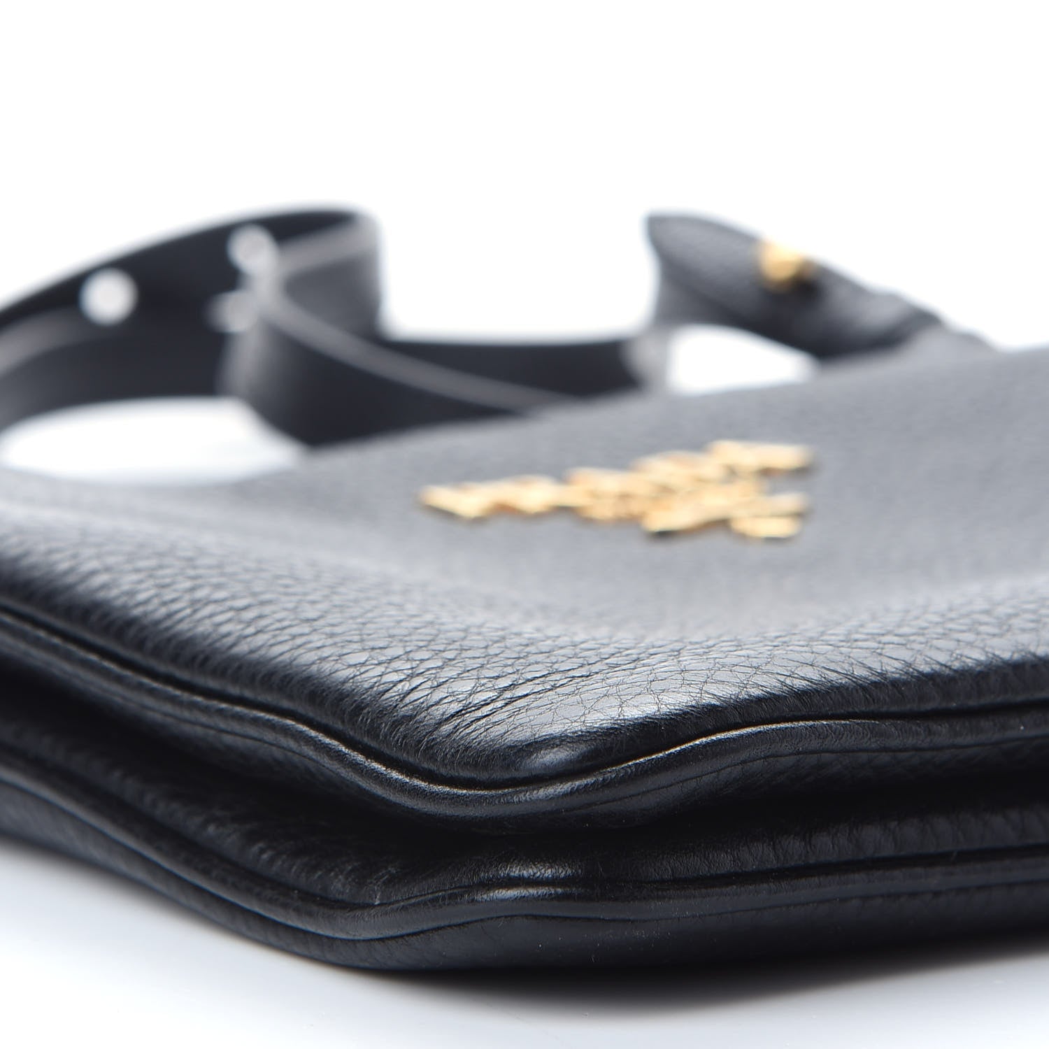 Prada Vitello Daino Double Zip Crossbody Bag Black 6 of 7