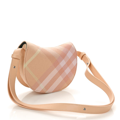 Burberry Jacquard Check Mini Rocking Horse Crossbody Peach 2 of 7