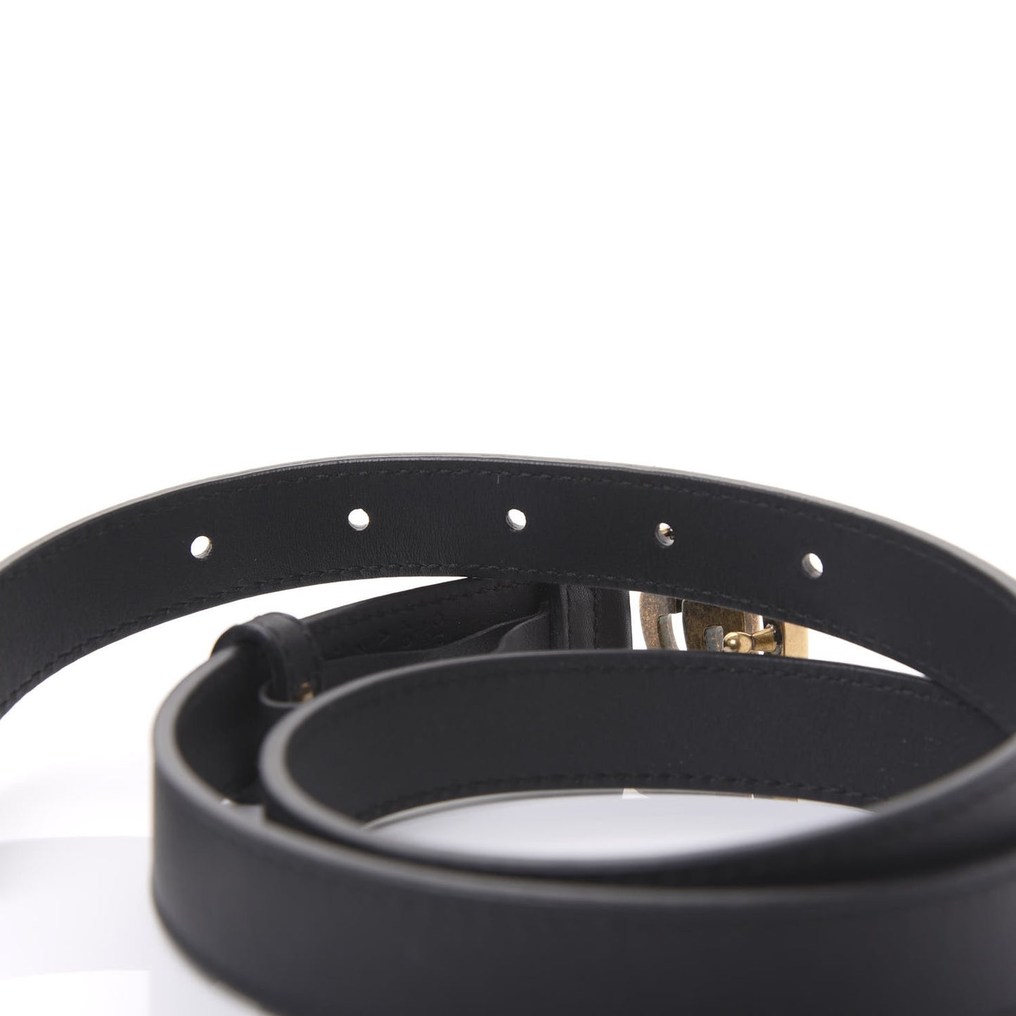 Calfskin Double G 20mm Belt 75 30 Black