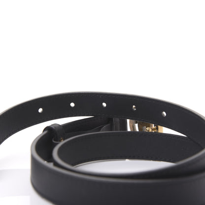Gucci Calfskin Double G 20mm Belt 75 30 Black 3 of 5
