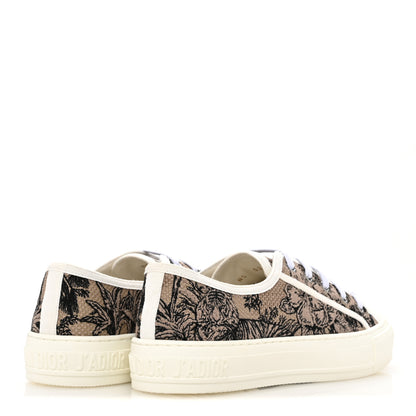 Christian Dior Canvas Toile De Jouy Embroidered Womens Walk'N'Dior  Low Top Sneakers 38 Hazelnut Black 5 of 10