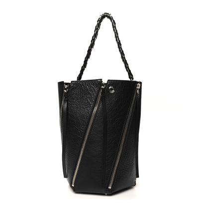 Proenza Schouler Calfskin Medium Hex Bucket Bag Black 1 of 11