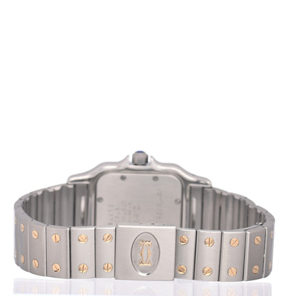 Cartier Stainless Steel 18K Yellow Gold 29mm Santos De Cartier Galbee Quartz Watch 3 of 4