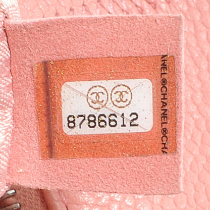 Chanel Caviar Square Stitched Tote Pink 5 of 7