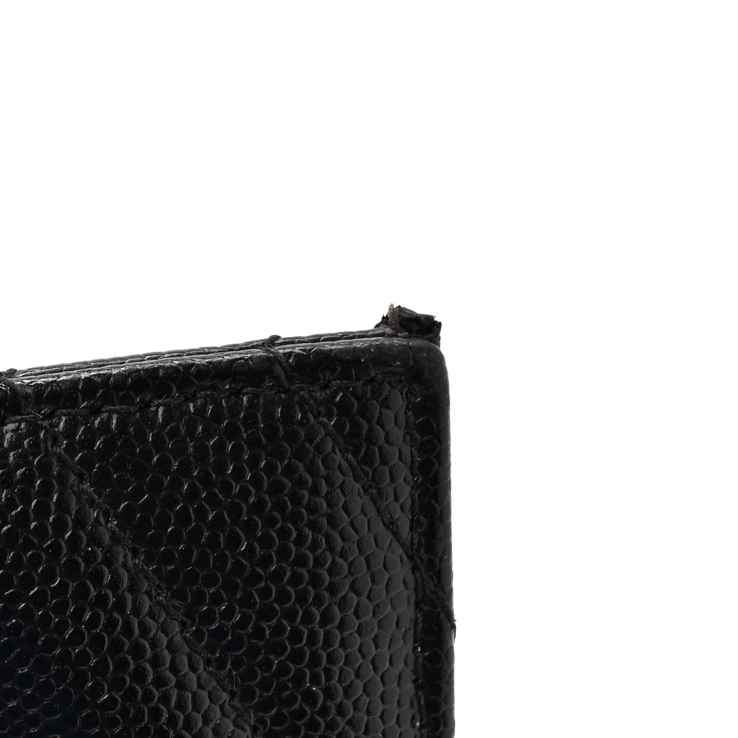 Grain De Poudre Chevron Monogram Monochrome Bill Pouch Black