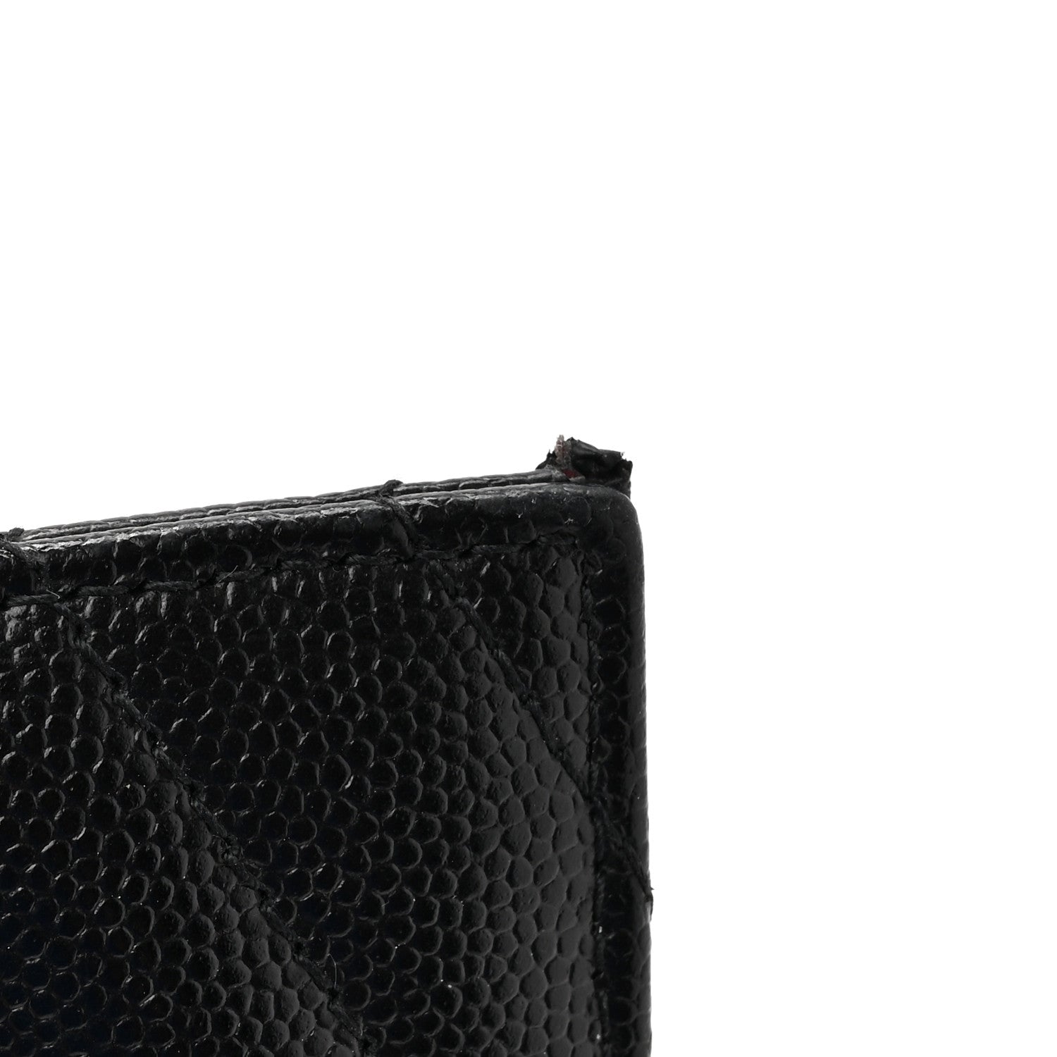 Saint Laurent Grain De Poudre Chevron Monogram Monochrome Bill Pouch Black 10 of 10