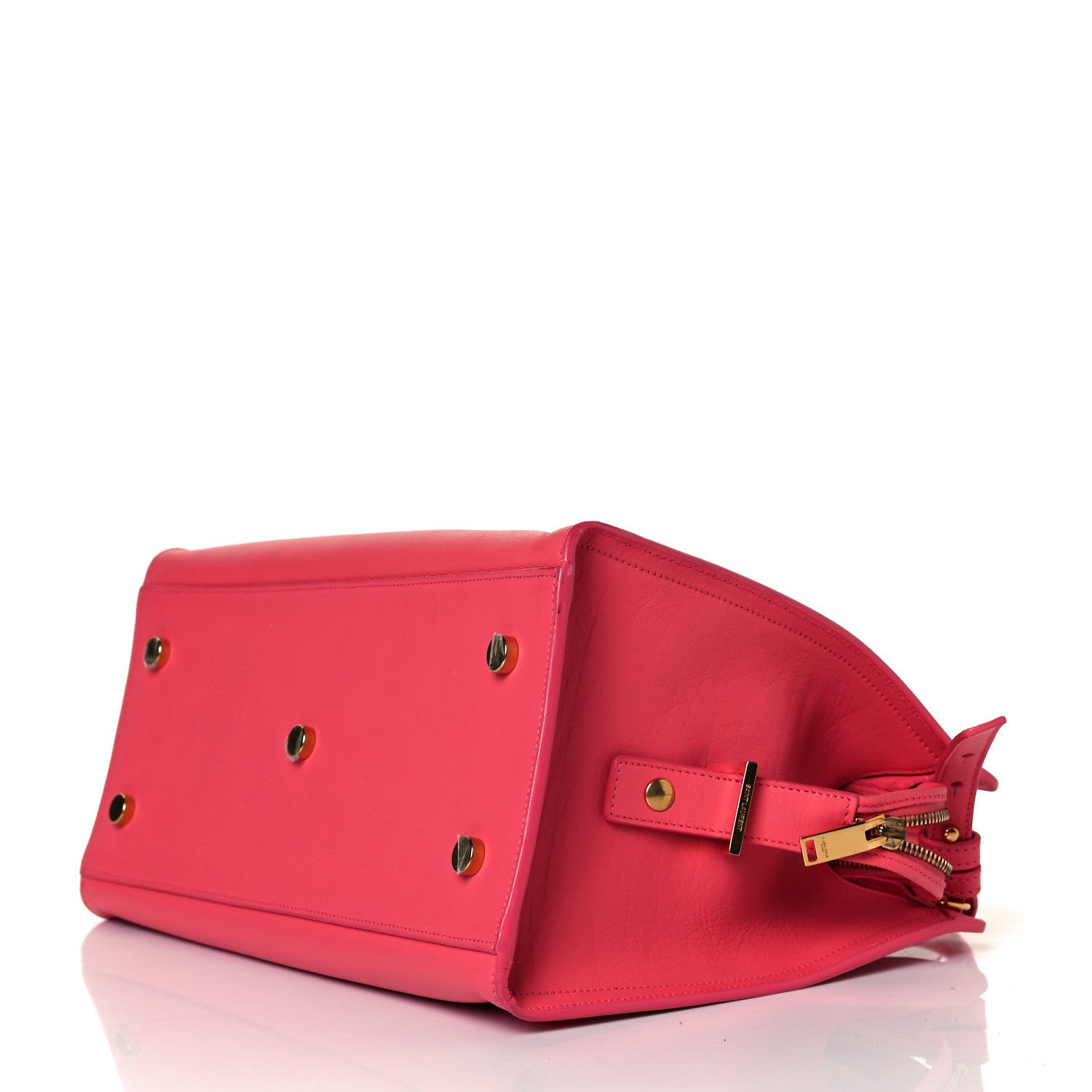 Saint Laurent Calfskin Small Monogram Cabas Coral 3 of 7