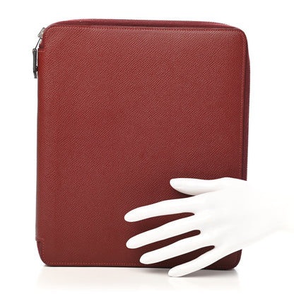 Hermes Epsom E-Zip iPad Notebook Cover Rouge H 2 of 7