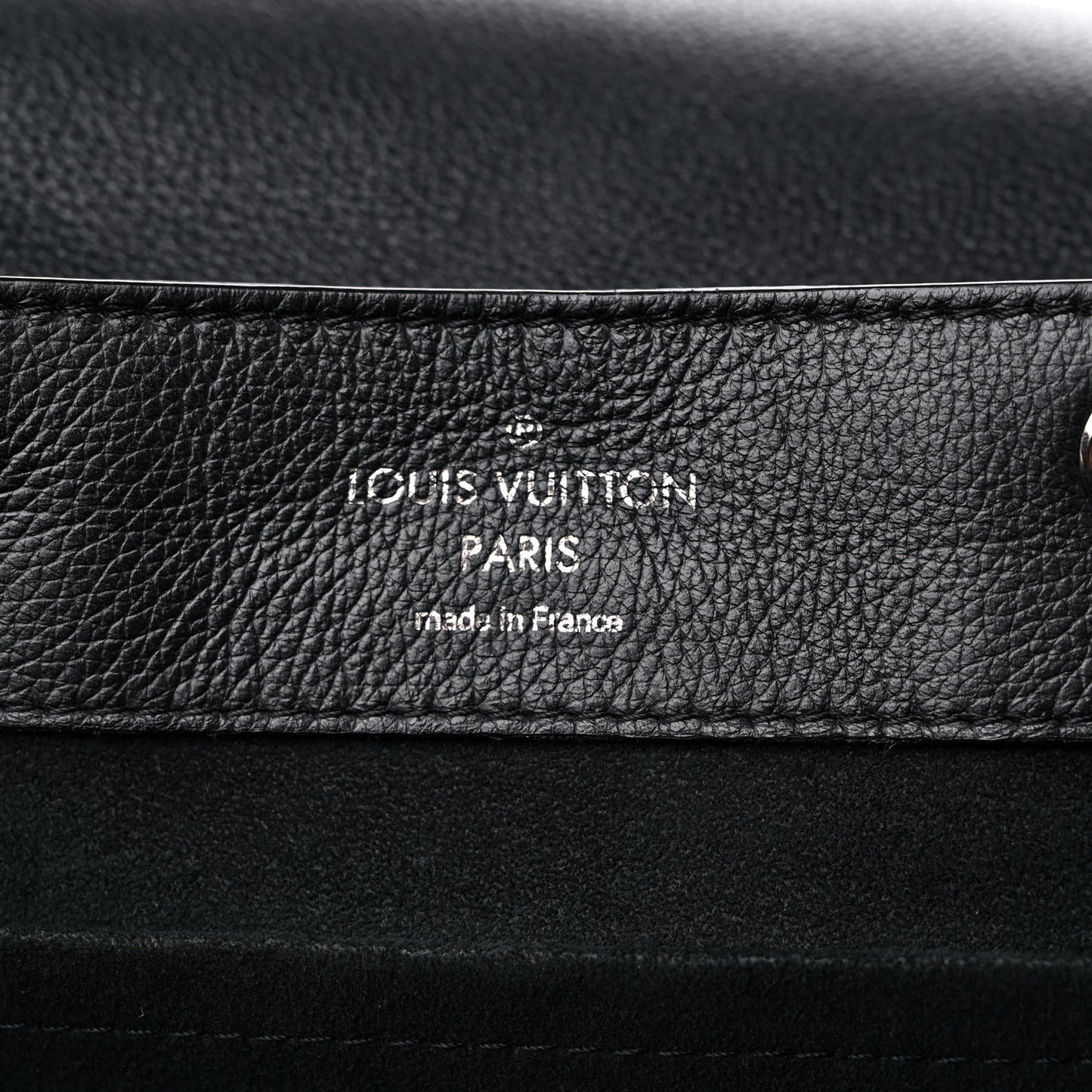 Calfskin Lockme Backpack Black