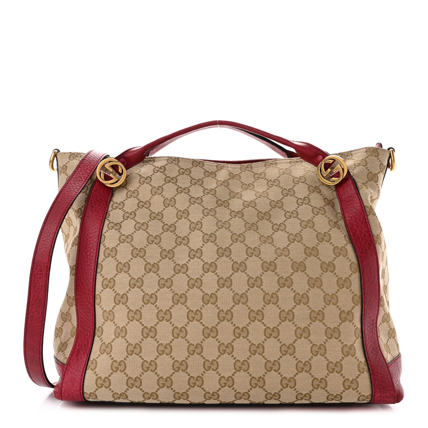 Gucci Monogram Medium Miss GG Top Handle Bag Dark Red 1 of 10